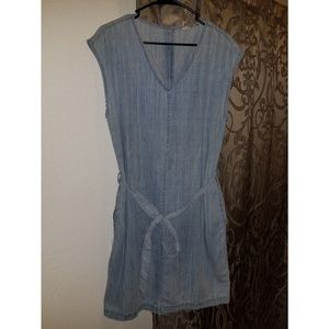 Calvin Klein Tie Jean Dress